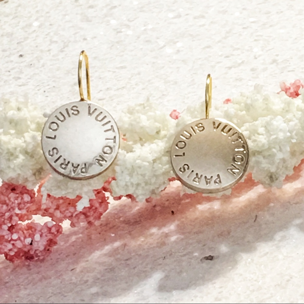 Vintage LOUIS VUITTON 90’s Button Earrings